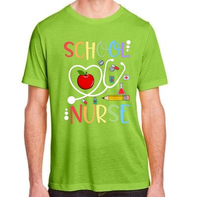 School Nurse Appreciation Nursing Nurse Day & Nurse Week Adult ChromaSoft Performance T-Shirt