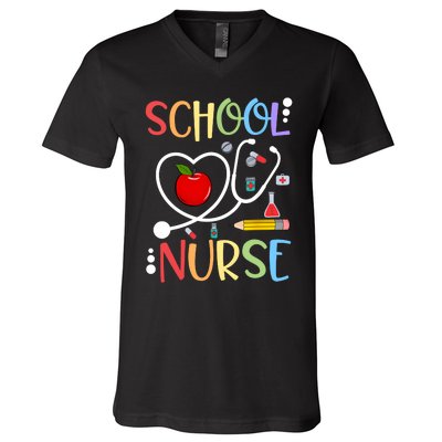 School Nurse Appreciation Nursing Nurse Day & Nurse Week V-Neck T-Shirt