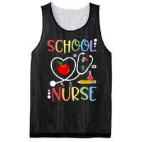 School Nurse Appreciation Nursing Nurse Day & Nurse Week Mesh Reversible Basketball Jersey Tank