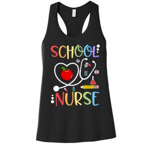 School Nurse Appreciation Nursing Nurse Day & Nurse Week Women's Racerback Tank