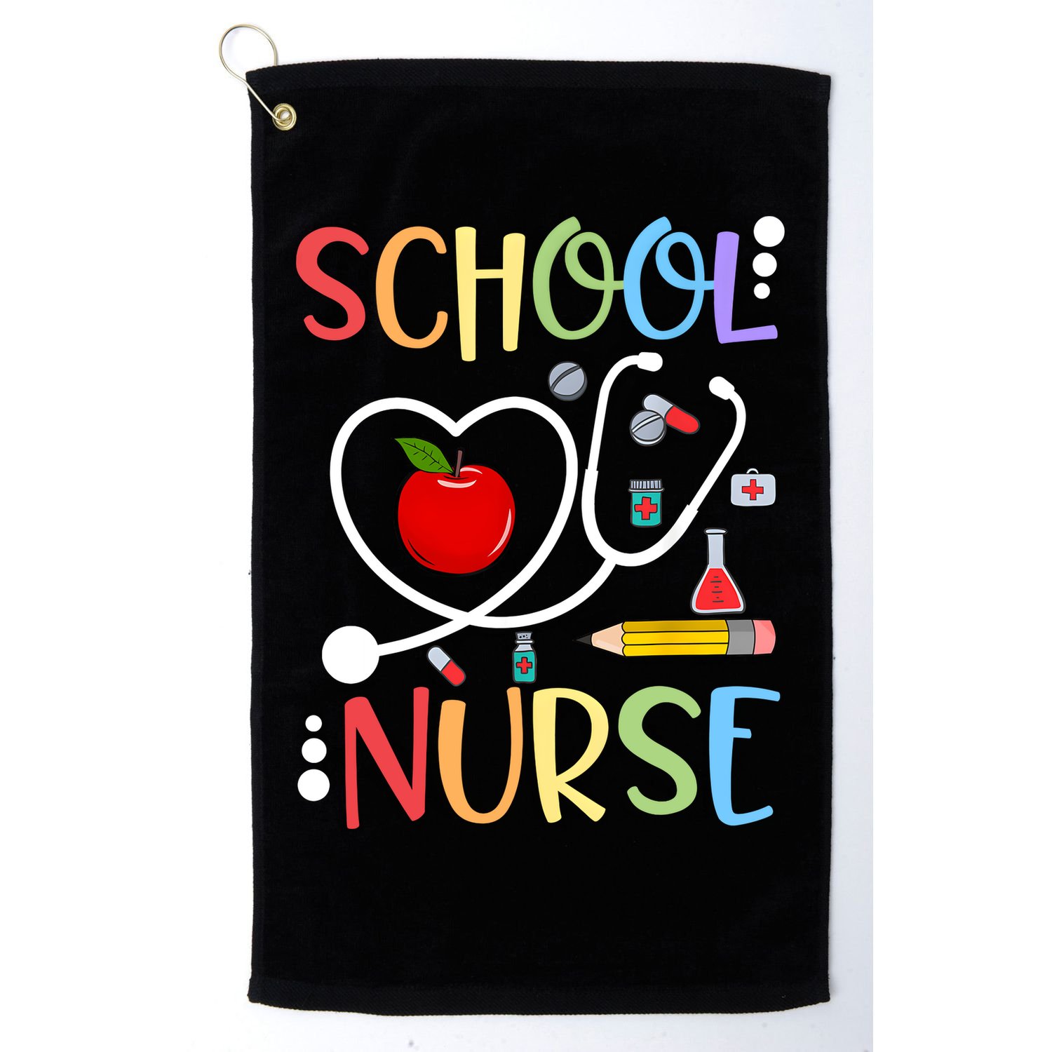 School Nurse Appreciation Nursing Nurse Day & Nurse Week Golf Towel