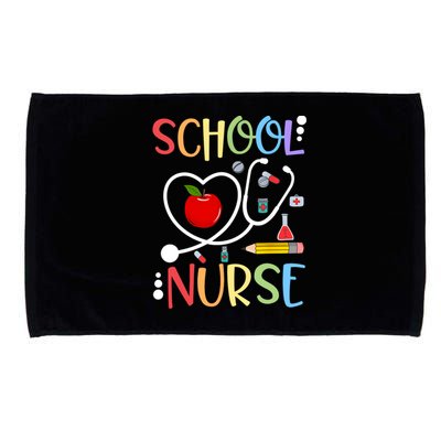 School Nurse Appreciation Nursing Nurse Day & Nurse Week Microfiber Hand Towel