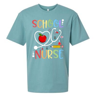 School Nurse Appreciation Nursing Nurse Day & Nurse Week Sueded Cloud Jersey T-Shirt