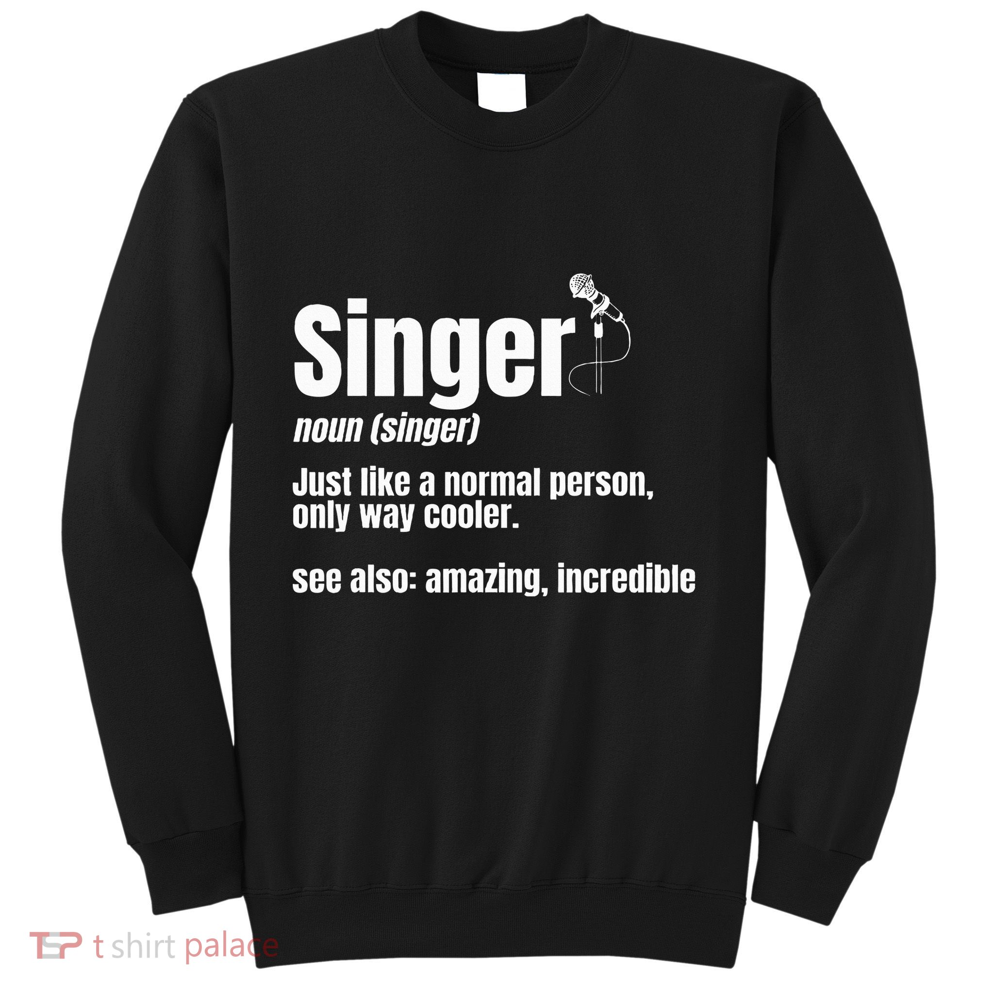 Singer Noun Artist Musician Vocalist Soloist Music Performer Sweatshirt