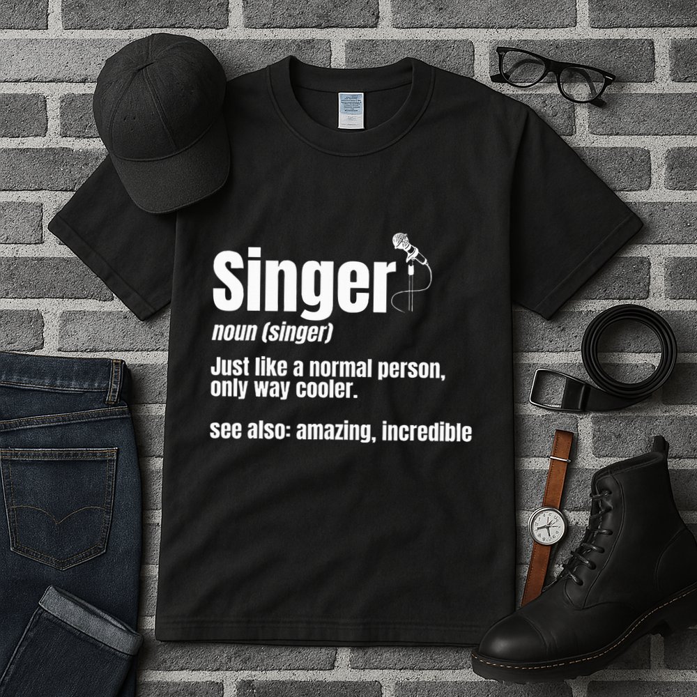 Singer Noun Artist Musician Vocalist Soloist Music Performer Tall T-Shirt