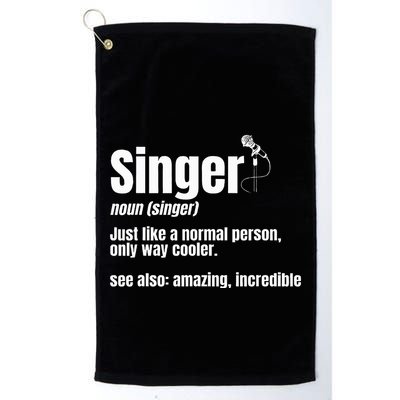 Singer Noun Artist Musician Vocalist Soloist Music Performer Golf Towel