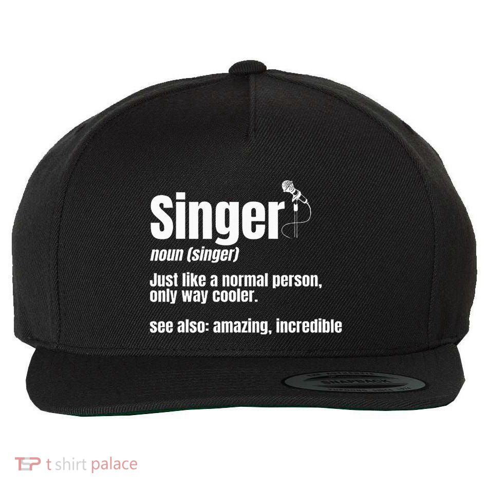 Singer Noun Artist Musician Vocalist Soloist Music Performer Wool Snapback Cap