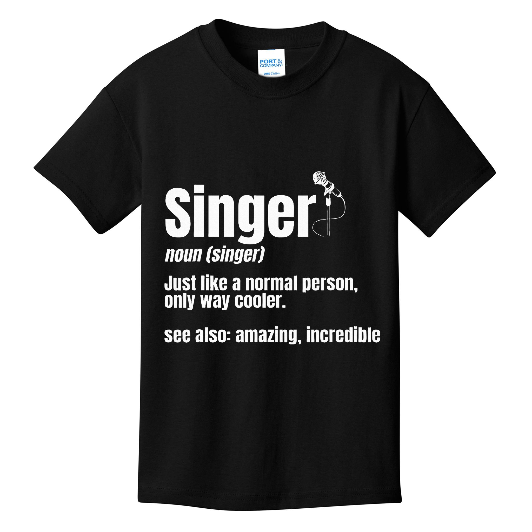 Singer Noun Artist Musician Vocalist Soloist Music Performer Kids T-Shirt