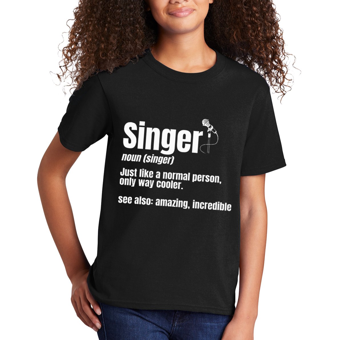 Singer Noun Artist Musician Vocalist Soloist Music Performer Kids T-Shirt