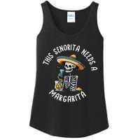 Senorita Needs A Margarita Cinco De Mayo Celebration Ladies Essential Tank