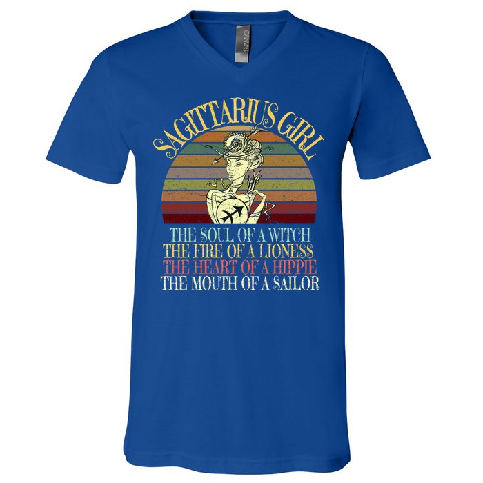 Sagittarius November And December Birthday Gift Gift V-Neck T-Shirt