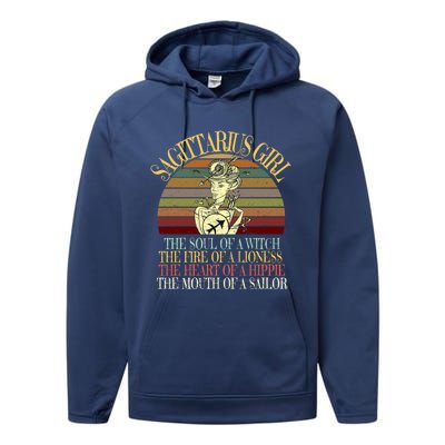 Sagittarius November And December Birthday Gift Gift Performance Fleece Hoodie