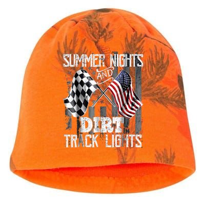 Summer Nights And Dirt Track Lights Sprint Car Racing Kati - Camo Knit Beanie