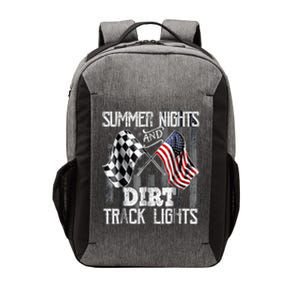 Summer Nights And Dirt Track Lights Sprint Car Racing Vector Backpack