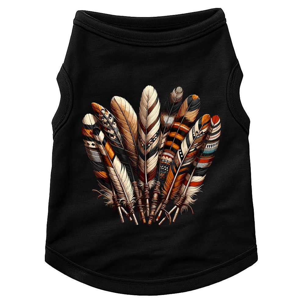 Southwest Native American Indian Feather Doggie Tank
