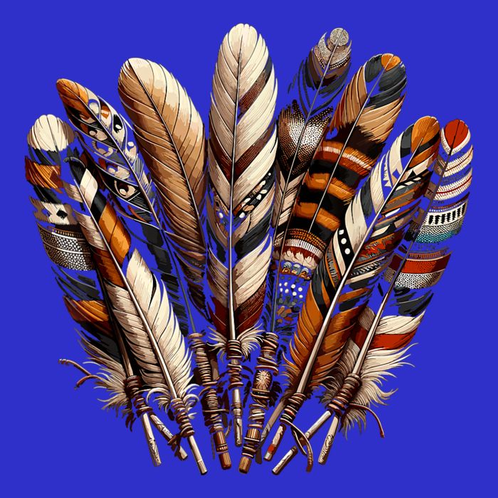 Southwest Native American Indian Feather Sweatshirt
