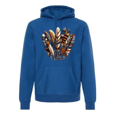 Southwest Native American Indian Feather Premium Hoodie