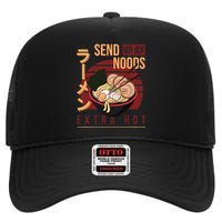 Send Noods Anime Pho Cup Ra Soup Noodles Bowl Send Noods High Crown Mesh Back Trucker Hat