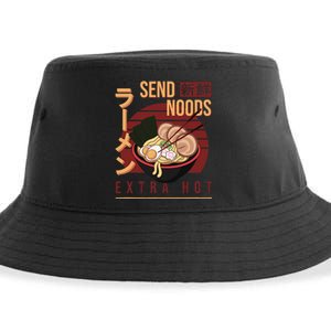 Send Noods Anime Pho Cup Ra Soup Noodles Bowl Send Noods Sustainable Bucket Hat