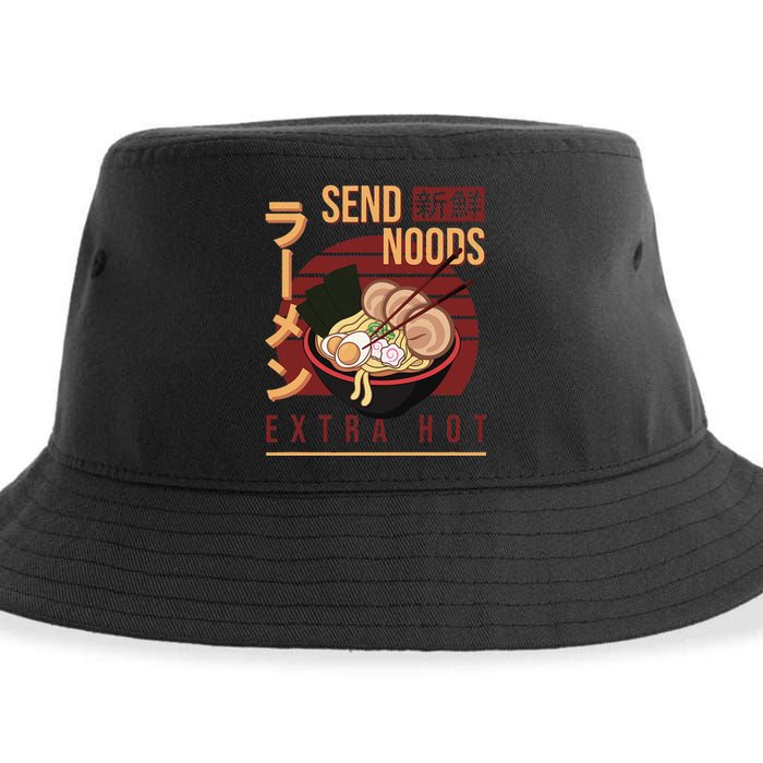 Send Noods Anime Pho Cup Ra Soup Noodles Bowl Send Noods Sustainable Bucket Hat