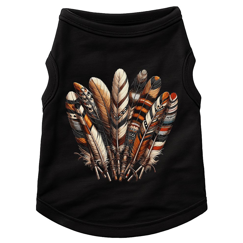 Southwest Native American Indian Feather Doggie Tank
