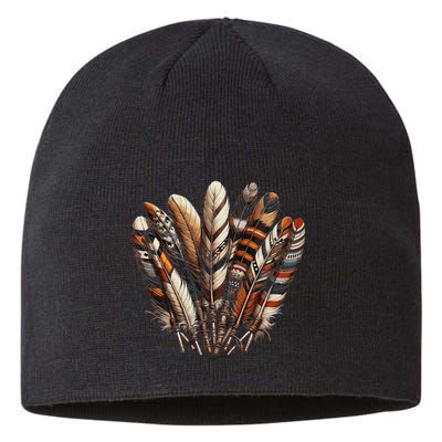 Southwest Native American Indian Feather Sustainable Beanie