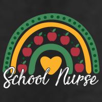 School Nurse Apple Rainbow Heart Cool Comfort Performance Bucket Hat
