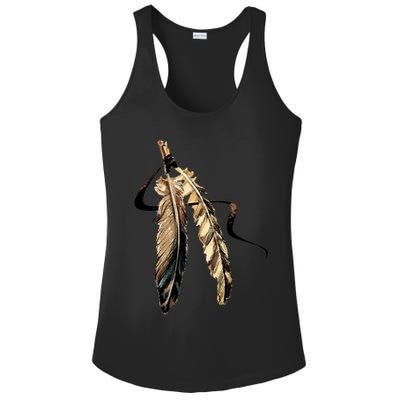 Southwest Native American Indian Tribal Art Colorful Feather Cool Gift Ladies PosiCharge Competitor Racerback Tank