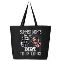 Summer Nights And Dirt Track Lights Sprint Car Racing 25L Jumbo Tote