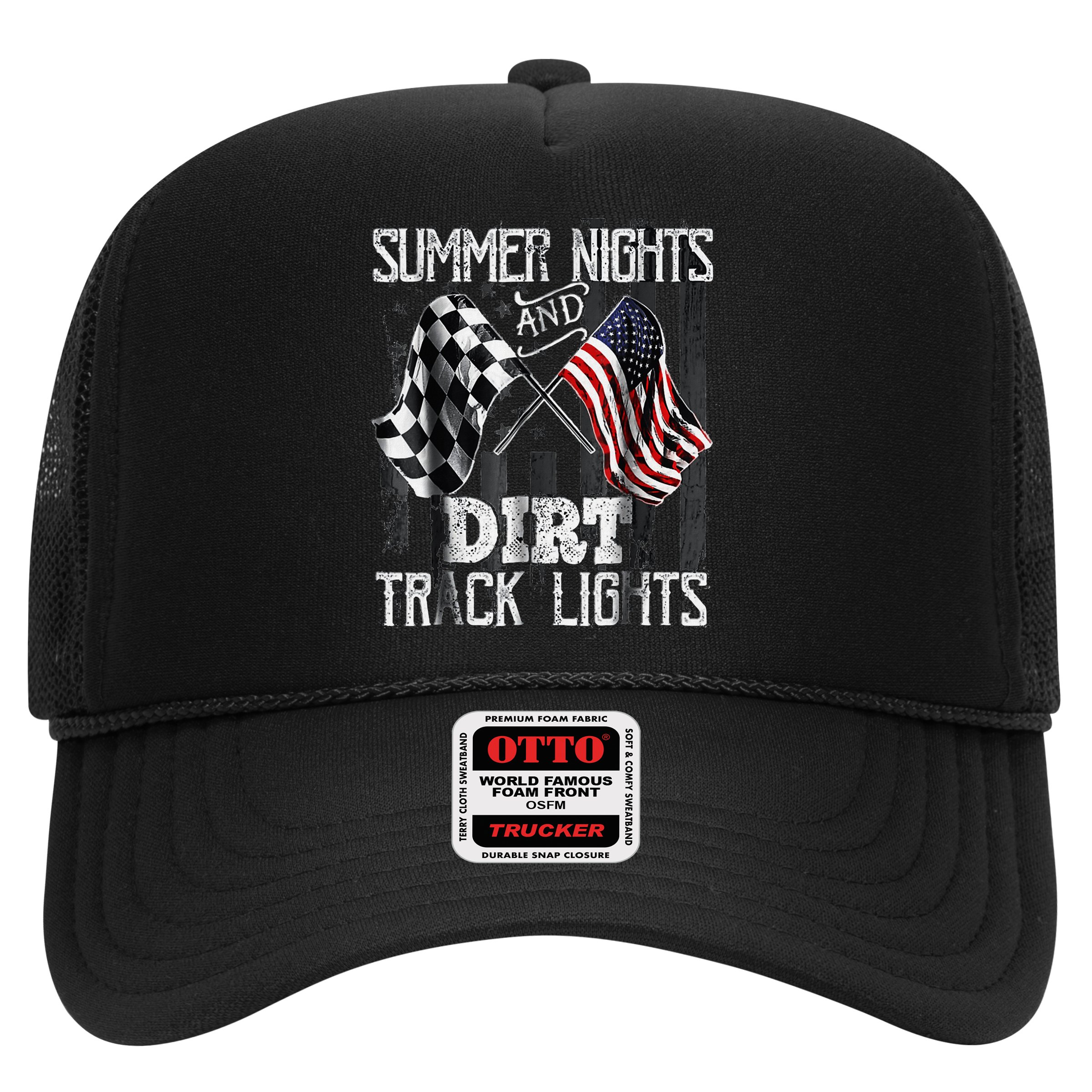 Summer Nights And Dirt Track Lights Sprint Car Racing Hat