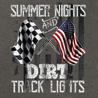 Summer Nights And Dirt Track Lights Sprint Car Racing Cotton Canvas Backpack