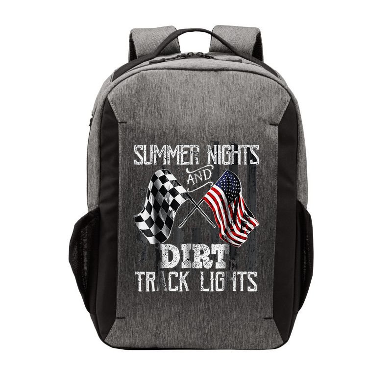 Summer Nights And Dirt Track Lights Sprint Car Racing Vector Backpack