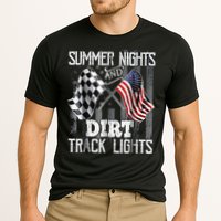Summer Nights And Dirt Track Lights Sprint Car Racing Cooling Performance Crew T-Shirt