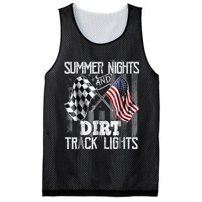 Summer Nights And Dirt Track Lights Sprint Car Racing Mesh Reversible Basketball Jersey Tank