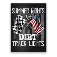 Summer Nights And Dirt Track Lights Sprint Car Racing Poster