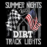 Summer Nights And Dirt Track Lights Sprint Car Racing Poster