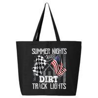 Summer Nights And Dirt Track Lights Sprint Car Racing 25L Jumbo Tote