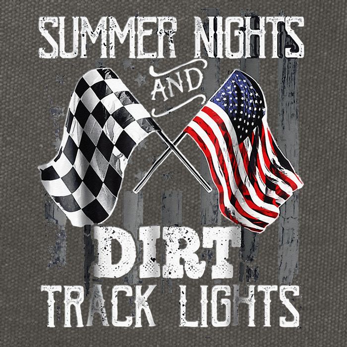 Summer Nights And Dirt Track Lights Sprint Car Racing Cotton Canvas Backpack