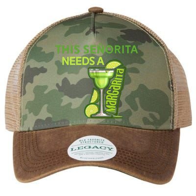 Señorita Needs A Margarita Cinco De Mayo Drinking Fiesta Legacy Tie Dye Trucker Hat