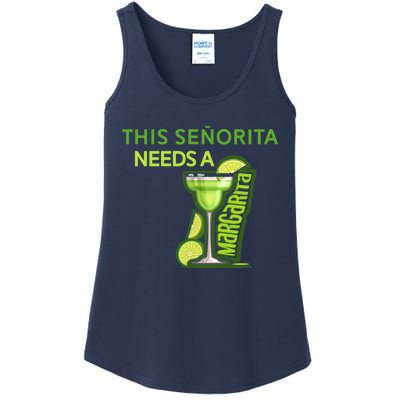 Señorita Needs A Margarita Cinco De Mayo Drinking Fiesta Ladies Essential Tank