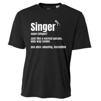 Singer Noun Artist Musician Vocalist Soloist Music Performer Cooling Performance Crew T-Shirt