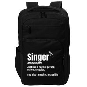 Singer Noun Artist Musician Vocalist Soloist Music Performer Impact Tech Backpack