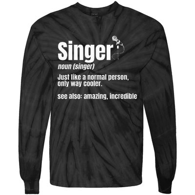 Singer Noun Artist Musician Vocalist Soloist Music Performer Tie-Dye Long Sleeve Shirt