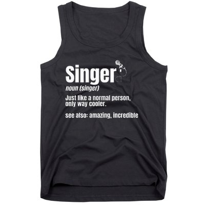 Singer Noun Artist Musician Vocalist Soloist Music Performer Tank Top