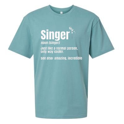 Singer Noun Artist Musician Vocalist Soloist Music Performer Sueded Cloud Jersey T-Shirt