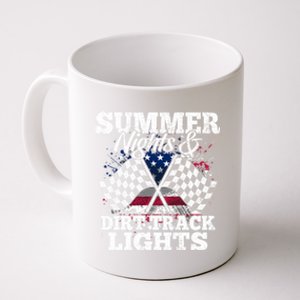 Summer Nights And Dirt Track Lights Racing Driver Funny Gift Coffee Mug