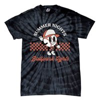 Summer Nights And Ballpark Lights funny Baseball Lover Tie-Dye T-Shirt