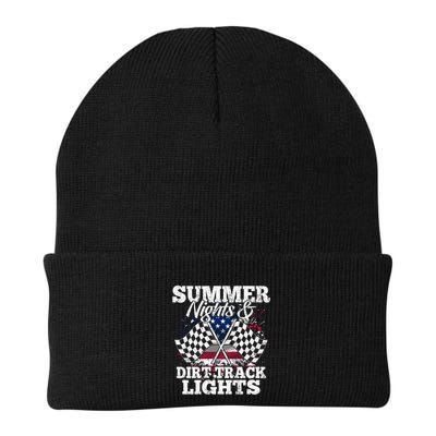 Summer Nights And Dirt Track Lights Racing Driver Funny Gift Cute Gift Beanie