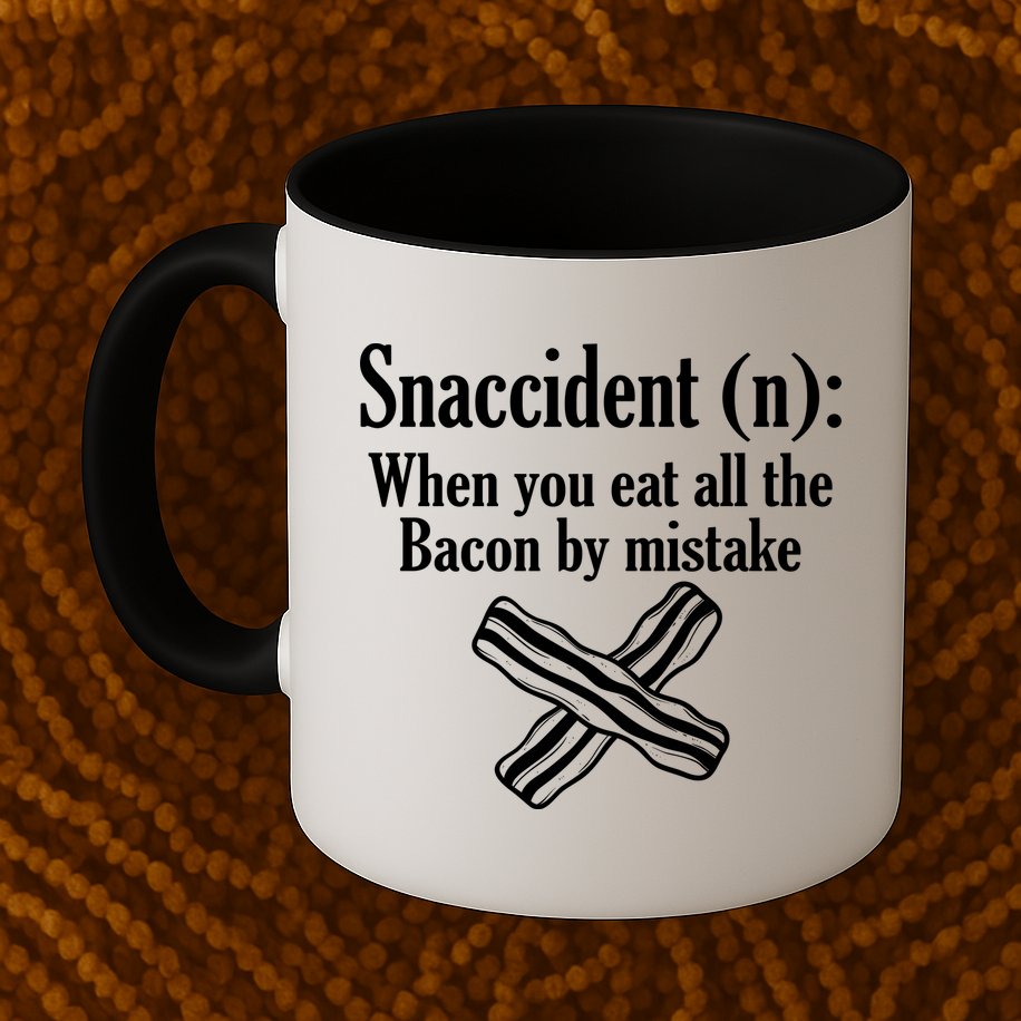 Snaccident Definition Bacon Mug