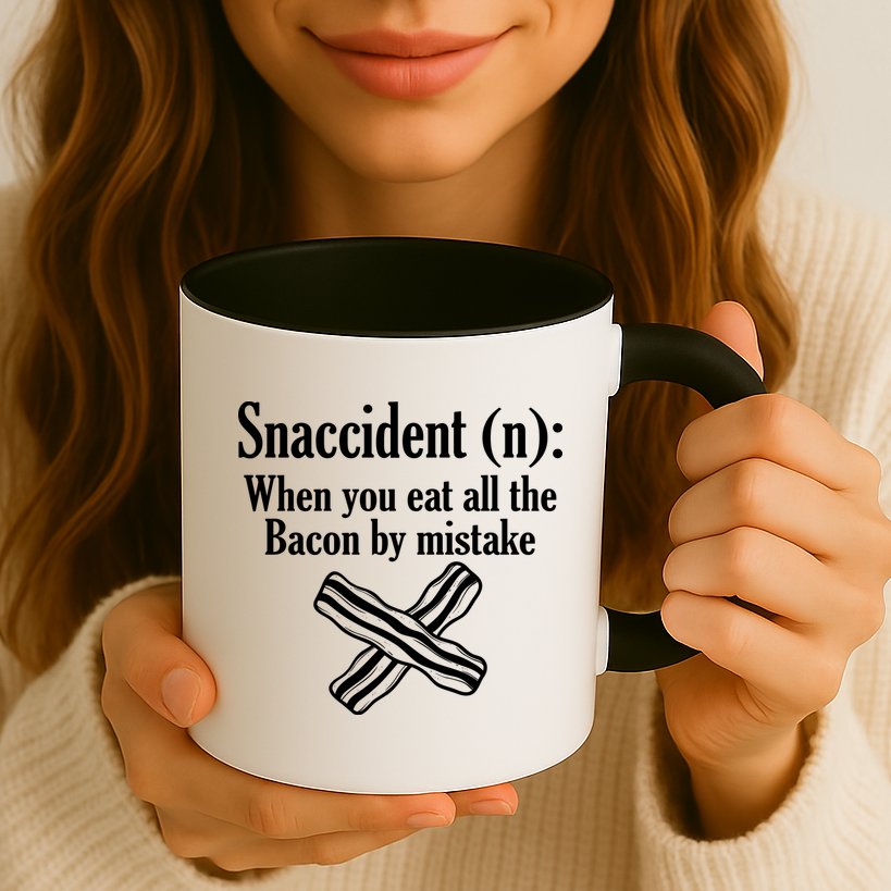 Snaccident Definition Bacon Mug